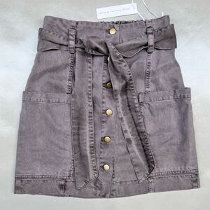 Young, Fabulous & Broke Button Front Skirt